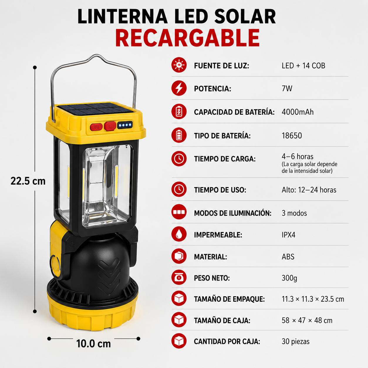 🏡✨ Doble Lámpara Solar Recargable para Hogar y Exteriores💡🌞