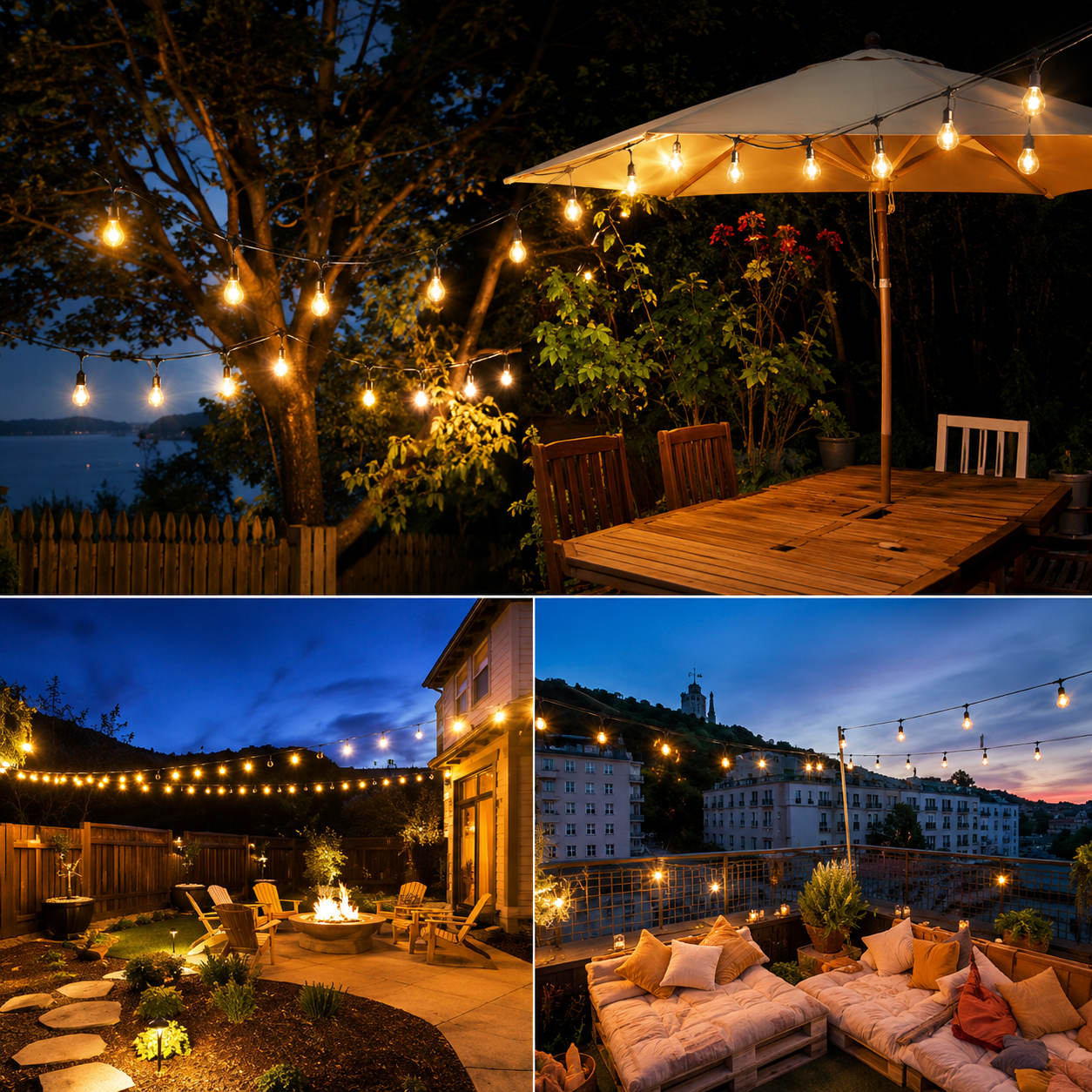 🔥 GUÍRNALDA DE LUCES VINTAGE LED 5M ✨ 10 BOMBILLOS DECORATIVOS PARA INTERIOR Y EXTERIOR 💡🏡