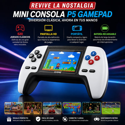 🎮🔥 Consola Retro Portátil P5: 520 Juegos Clásicos para Revivir la Niñez  👾✨🕹️