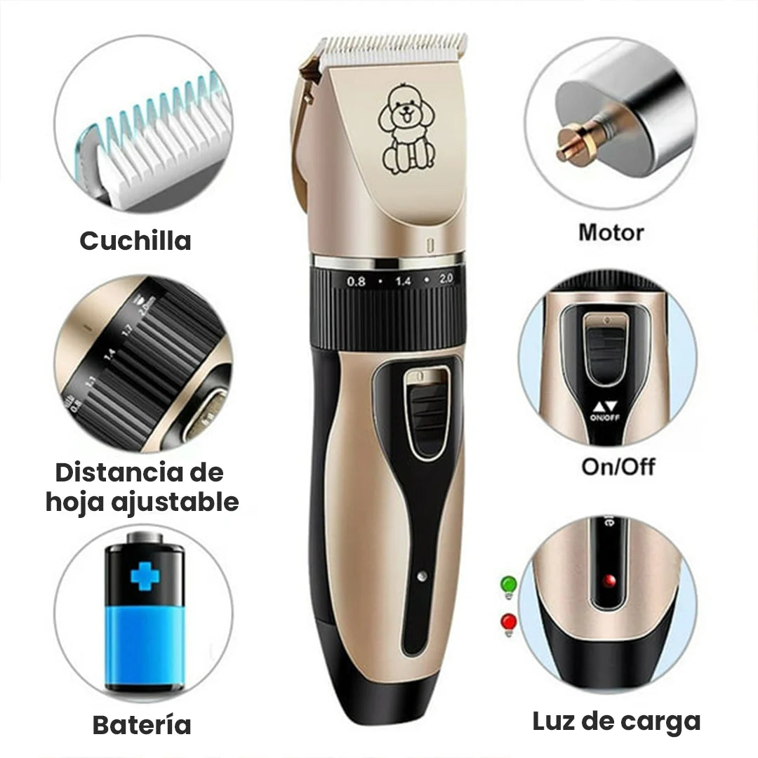 ✂️🐶 Kit Profesional de Peluquería para Mascotas Inalámbrico 🐾✨