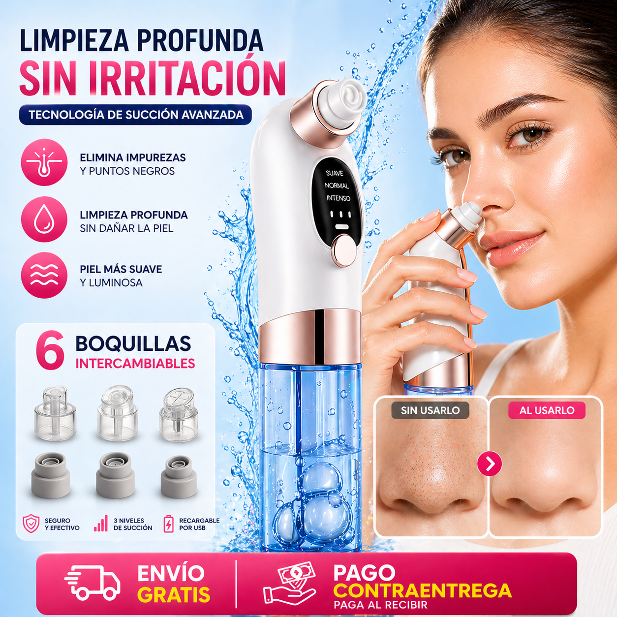 ✨ Removedor de Puntos Negros con Succión Profesional 💎