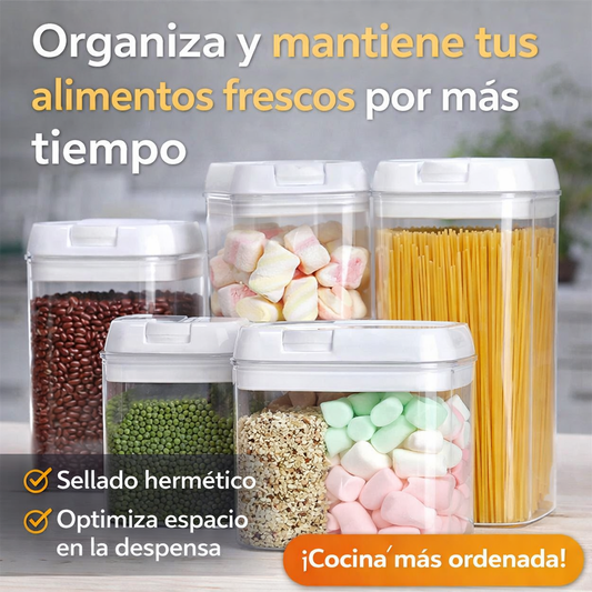 🥫 Mantén tus alimentos frescos y tu cocina perfectamente organizada