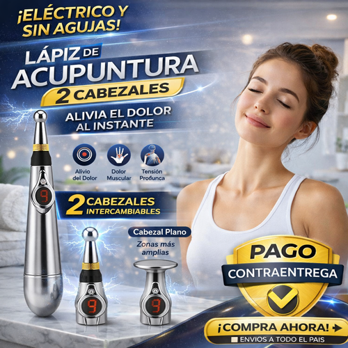 Lapiz acupuntura 2 cabezales