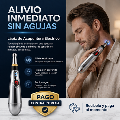 Lapiz acupuntura 2 cabezales