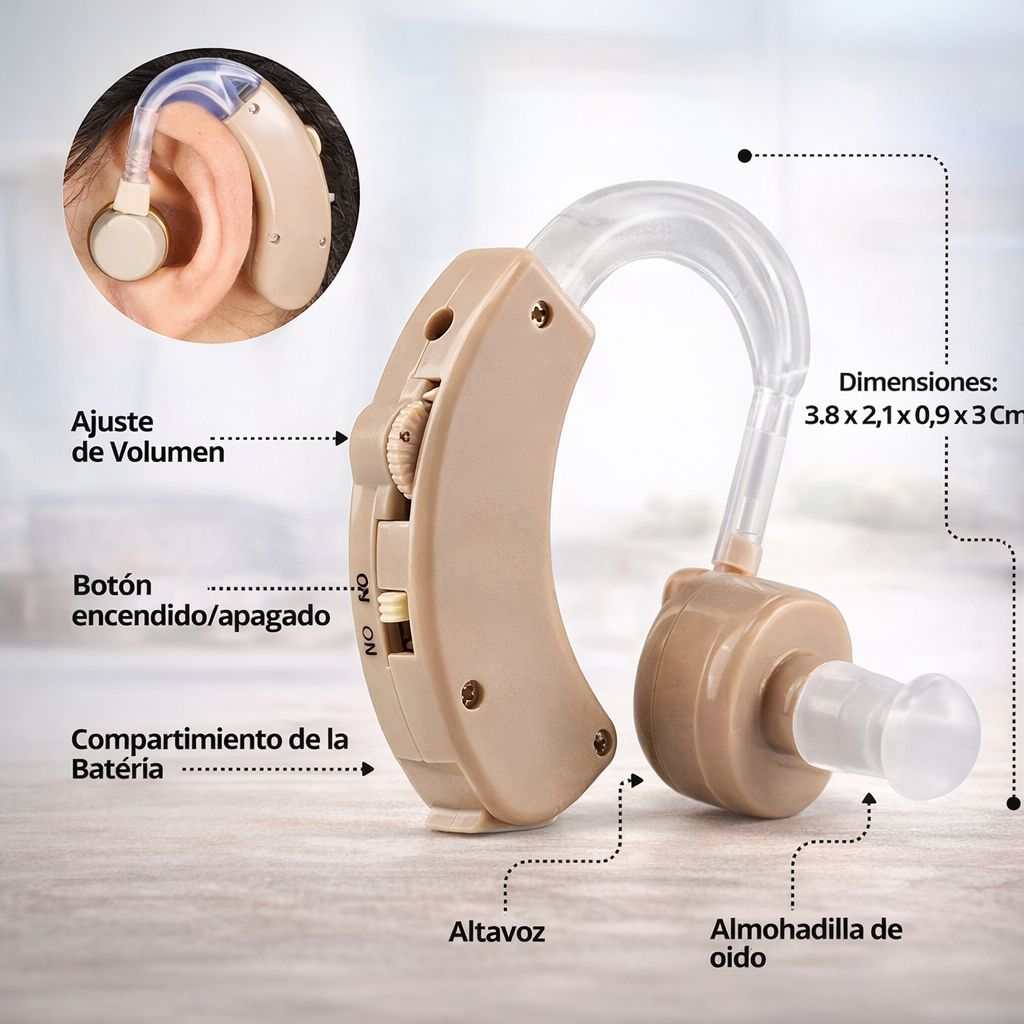 🔊 Recupera tu audición con claridad total - AMPLIFICADOR DE SONIDO -  Envío GRATIS 🚚