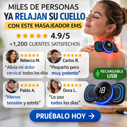 ⚡ Alivia el dolor de cuello en minutos : Tecnología de estimulación eléctrica
