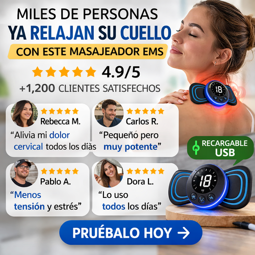 ⚡ Alivia el dolor de cuello en minutos : Tecnología de estimulación eléctrica