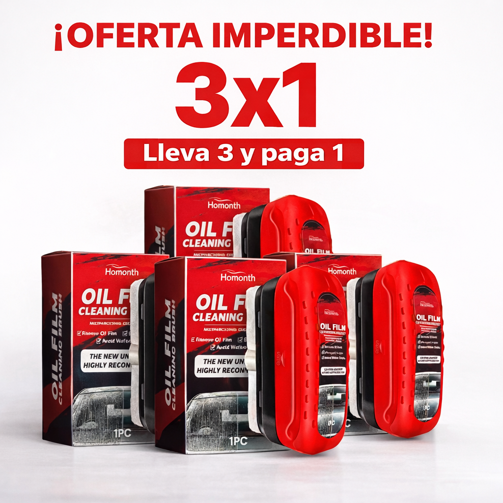 Cepillo Limpiador Antiempañante🧼 – Vidrios impecables en segundos ✨ Pack 3 x 1