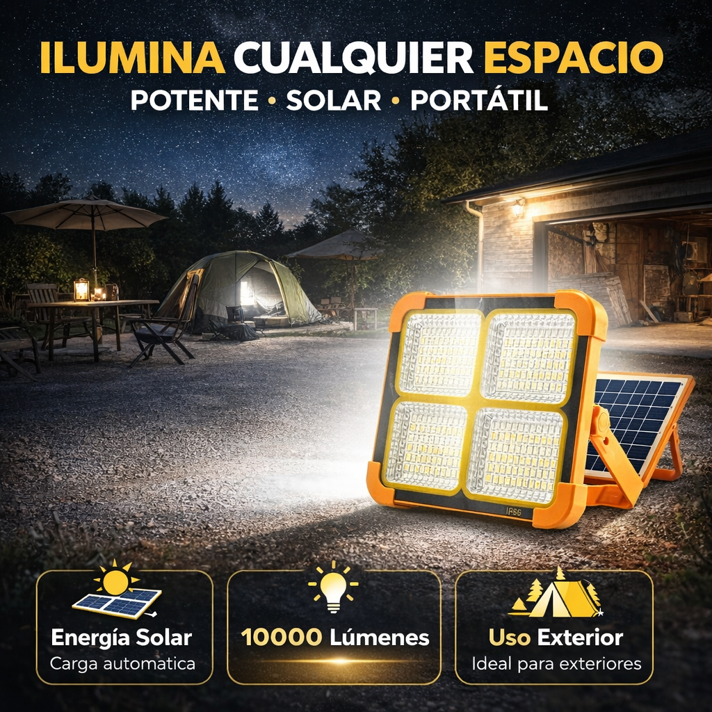 Ilumina cualquier espacio sin cables ni electricidad 💡☀️SOLARLUX PRO