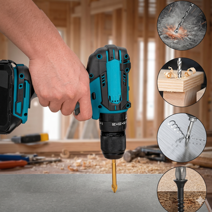 🔧⚡ Taladro Inalámbrico 48V + 2 Baterías 48 V🔋 + Accesorios 🧰 💥¡OFERTA EXCLUSIVA!💥