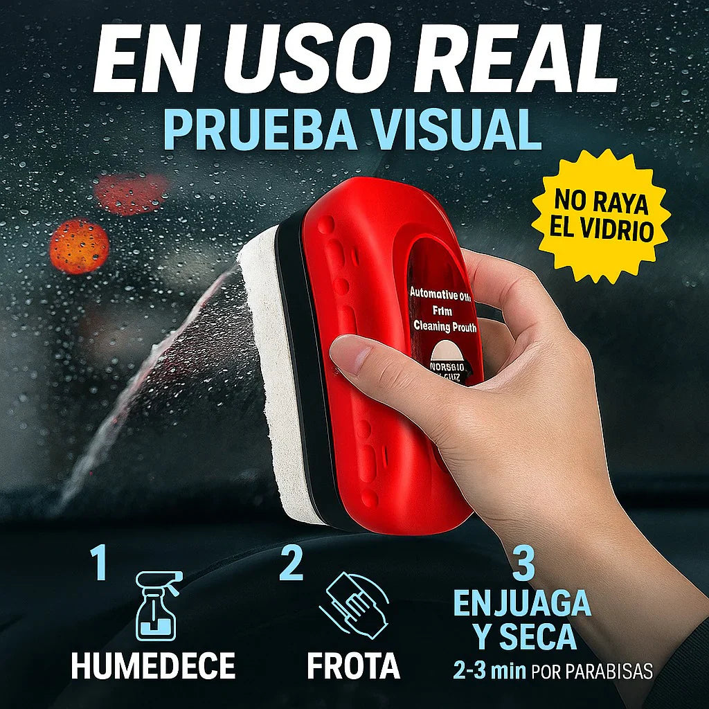 Cepillo Limpiador Antiempañante🧼 – Vidrios impecables en segundos ✨ Pack 3 x 1