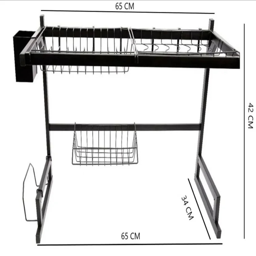 Cocina Sin Desorden 📣 Escurridor De Platos Metálico 65cm