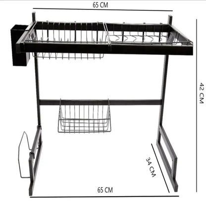 Cocina Sin Desorden 📣 Escurridor De Platos Metálico 65cm